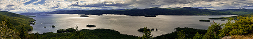 Lake George from Shelving Rock Mountain